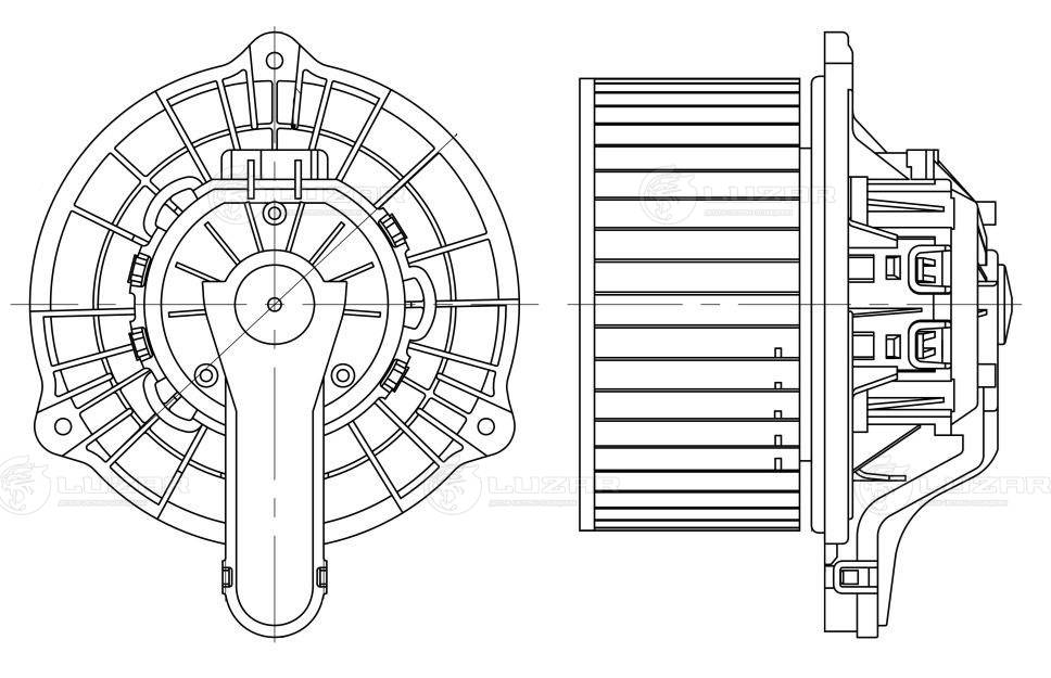 Electric Motor, interior blower