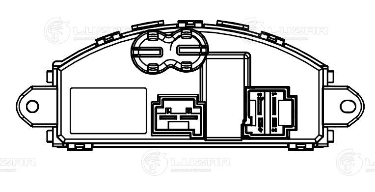 Resistor, interior blower