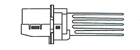 Resistor, interior blower