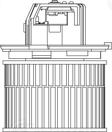Electric Motor, interior blower