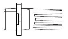 Resistor, interior blower