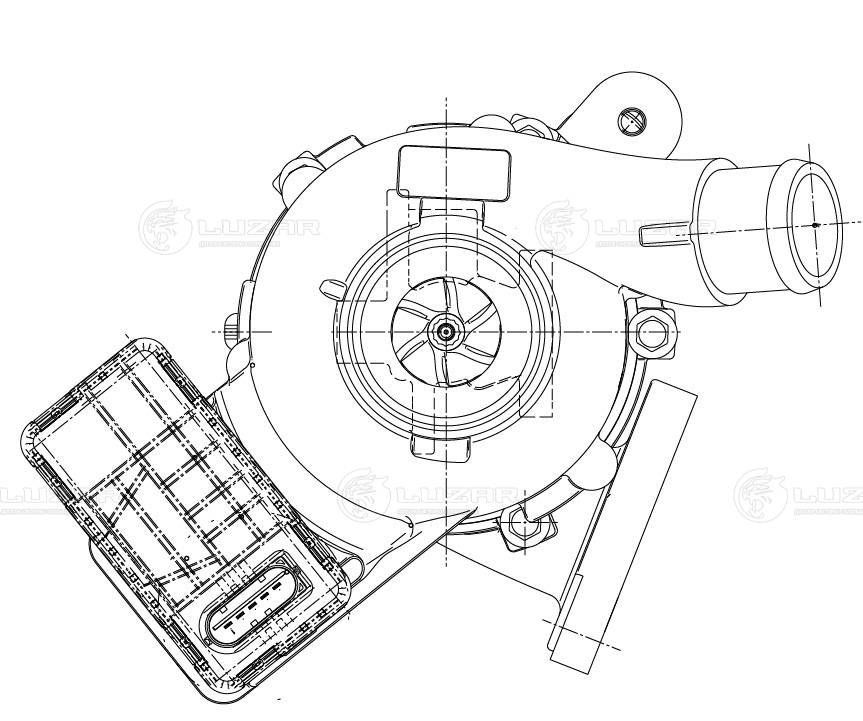 Pressure converter, turbocharger