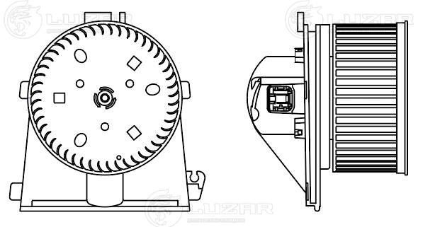 Electric Motor, interior blower