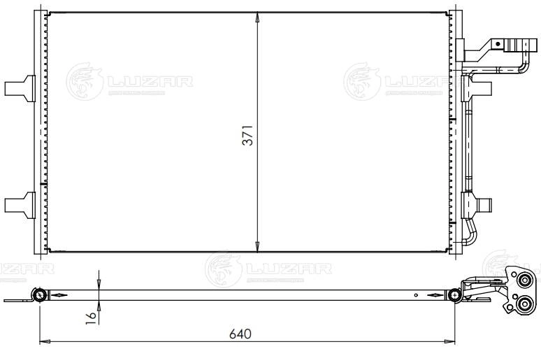 Condenser, air conditioning (LRAC 1004)