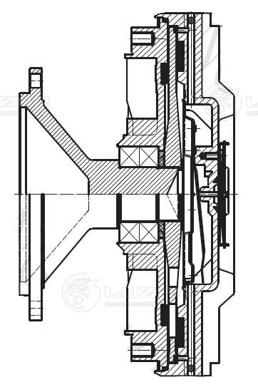 Clutch, radiator fan