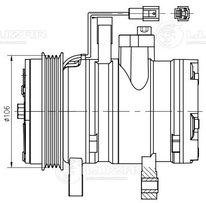 Compressor, air conditioning (LCAC 0541)