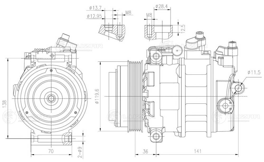Compressor, air conditioning