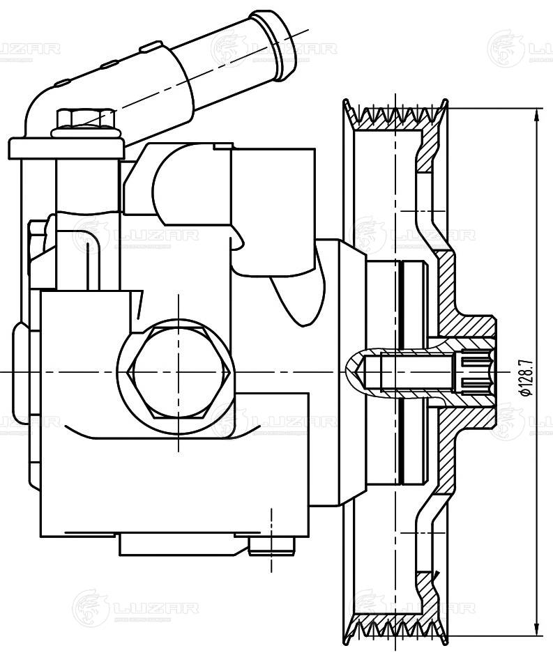 Hydraulic Pump, steering (LPS 1006)