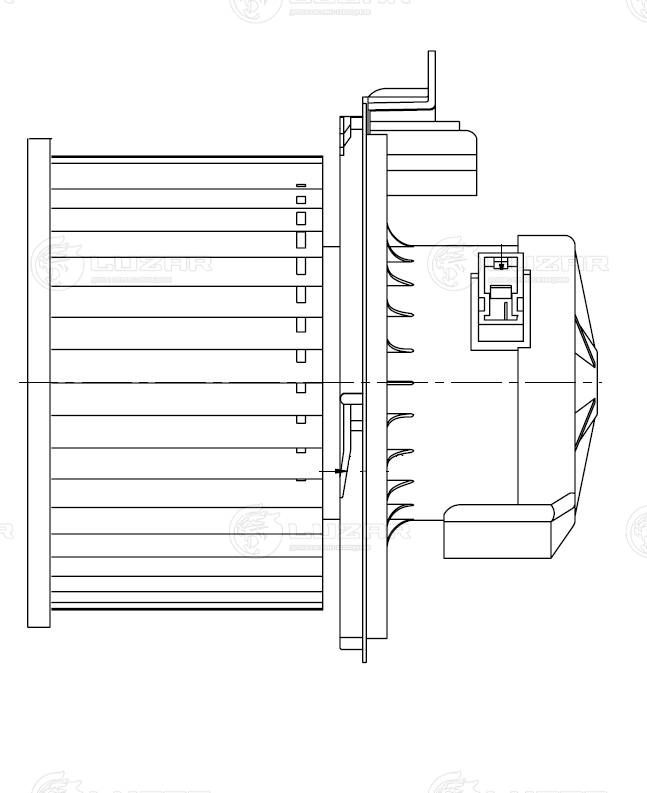 Electric Motor, interior blower