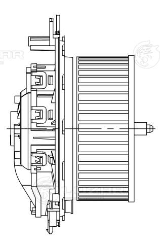 Electric Motor, interior blower