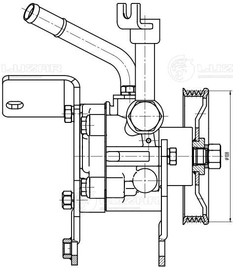 Hydraulic Pump, steering (LPS 1425)