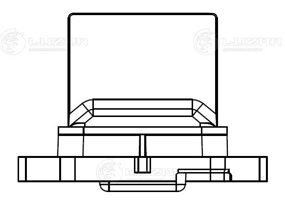 Resistor, interior blower