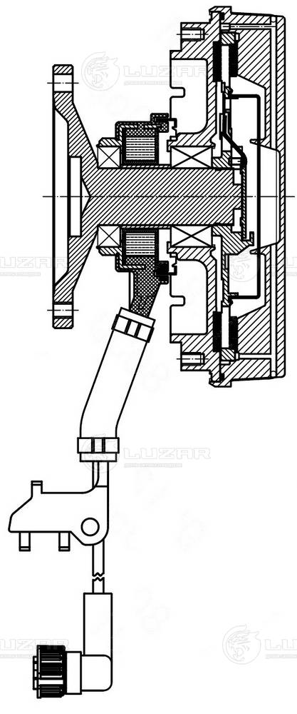 Clutch, radiator fan