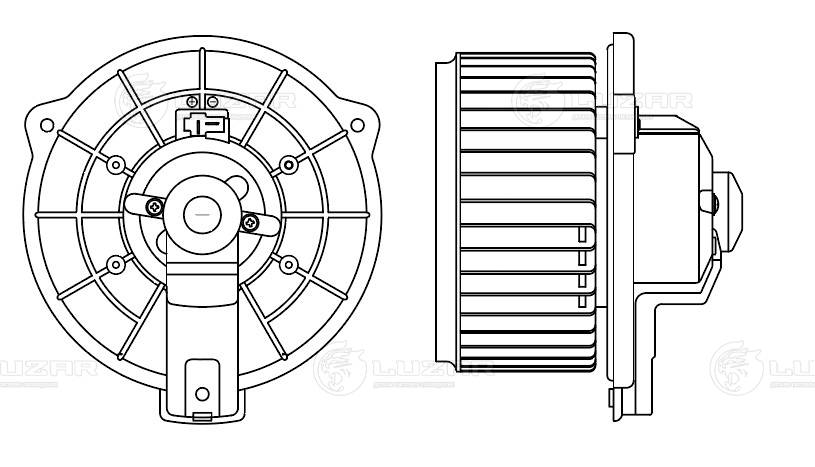 Electric Motor, interior blower
