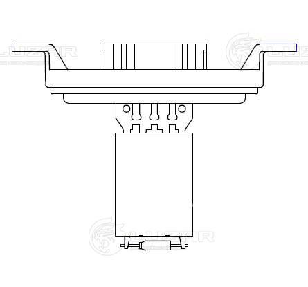 Resistor, interior blower