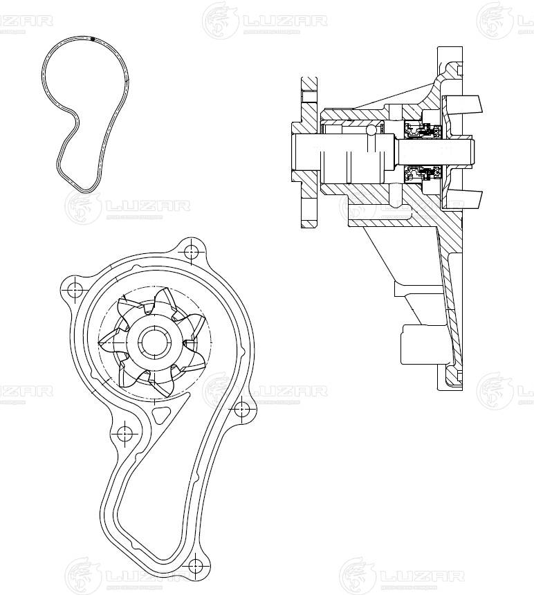Water Pump, engine cooling
