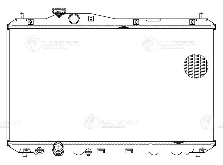 Radiator, engine cooling (LRc 2312)