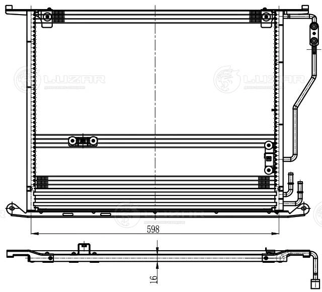 Condenser, air conditioning (LRAC 1523)