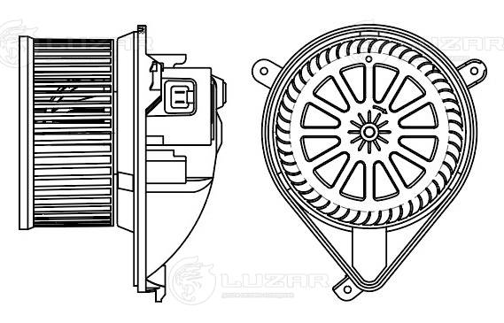 Electric Motor, interior blower (LFh 1537)