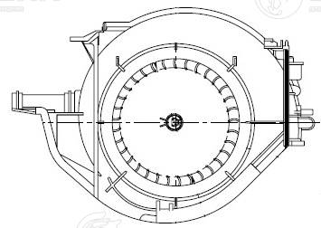 Electric Motor, interior blower