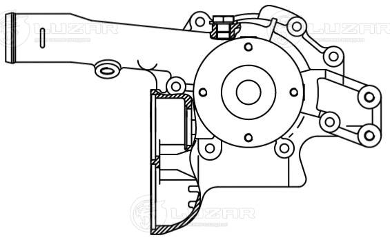 Water Pump, engine cooling (LWP 1543)
