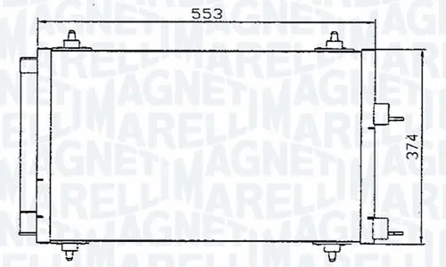 Condenser, air conditioning (351300671MM)