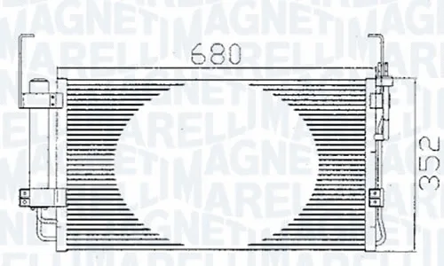 Condenser, air conditioning (351303191MM)