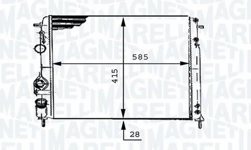 Radiator, engine cooling (RMM376717441)