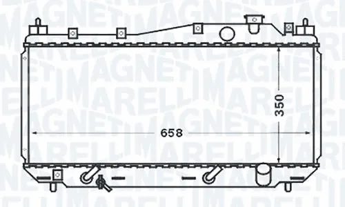 Radiator, engine cooling (RMM376768301)