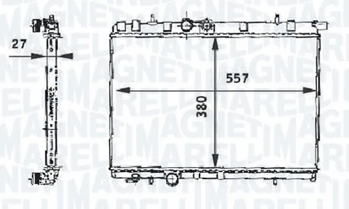 Radiator, engine cooling (RMM376717531)