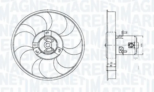 Fan, engine cooling (EMM2001HFD)