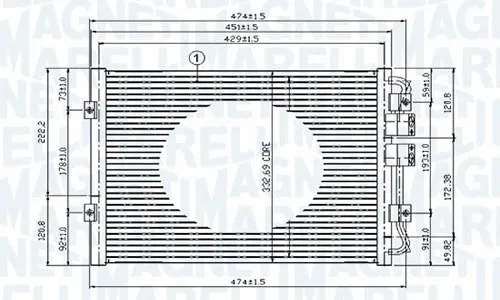Condenser, air conditioning (351036421MM)