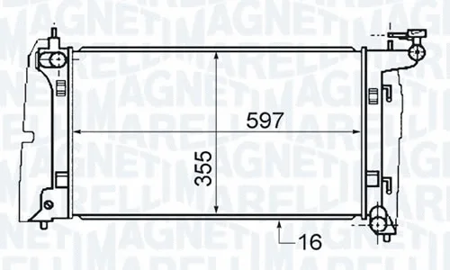 Radiator, engine cooling (RMM376773641)