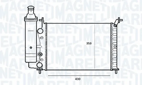 Radiator, engine cooling (RMM1005HFT)