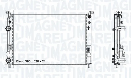 Radiator, engine cooling (RMM779881M)