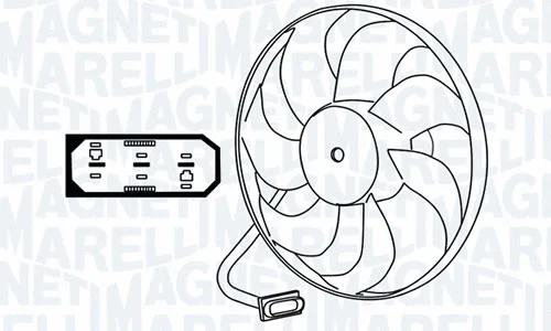 Fan, engine cooling (009144531MM)
