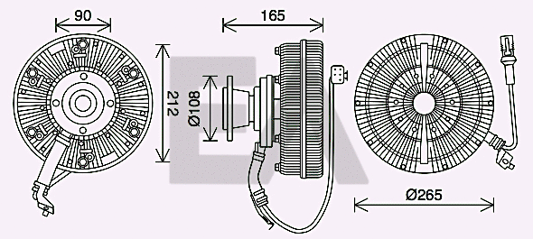 Fan Wheel, engine cooling (35C47D11)