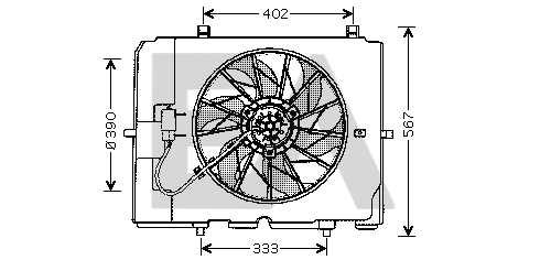Fan, engine cooling (33V50002)