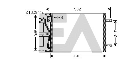 Condenser, air conditioning (30C18065)