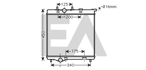 Radiator, engine cooling (31R55118)
