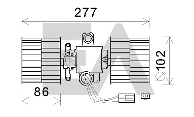 Electric Motor, interior blower (42A61001)