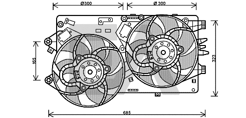 Fan, engine cooling (33V25050)