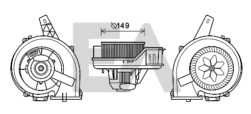 Electric Motor, interior blower (42A67001)