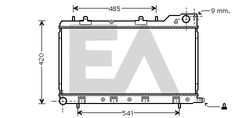 Radiator, engine cooling (31R68023)