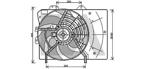 Fan, engine cooling (33V55017)