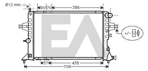 Radiator, engine cooling (31R54180)