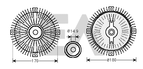 Fan Wheel, engine cooling (35C50D18)