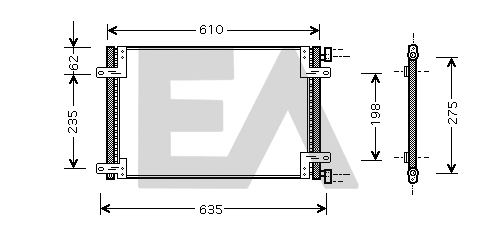 Condenser, air conditioning (30C25036)
