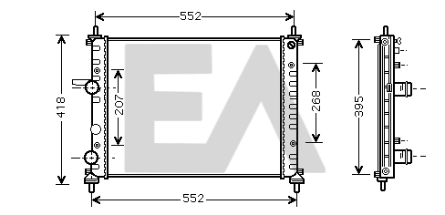 Radiator, engine cooling (31R25056)