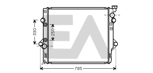 Radiator, engine cooling (31R71195)